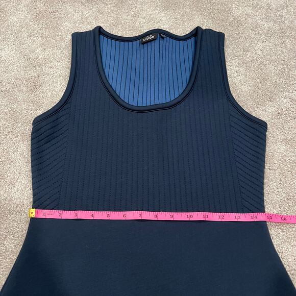 Kate Spade Saturday Women's Short Sleeveless Scuba Dress in Navy Size‎ Medium - Picture 5 of 9
